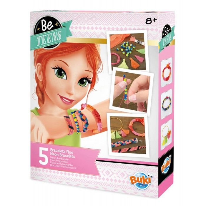 Kit créatif - Buki - Bracelets Fluo - 5 bracelets - Accessoires inclus - À partir de 8 ans