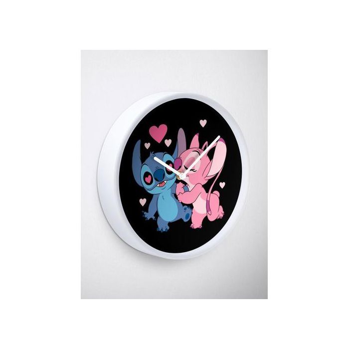 Horloge murale - Art House - Lilo & Stitch - Design contemporain - Matériaux robustes - Silencieuse