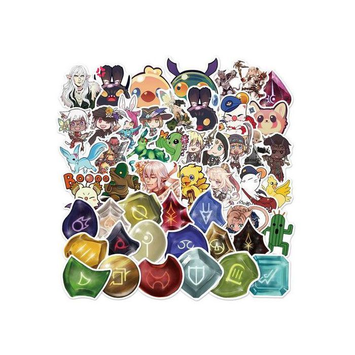 Stickers - Final Fantasy - 50pcs - Multicolore - Décoration murale - Waterproof
