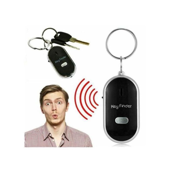 LED Detecteur de Clé Sifflet Clignotant Bip Alarme - couleur aléatoire