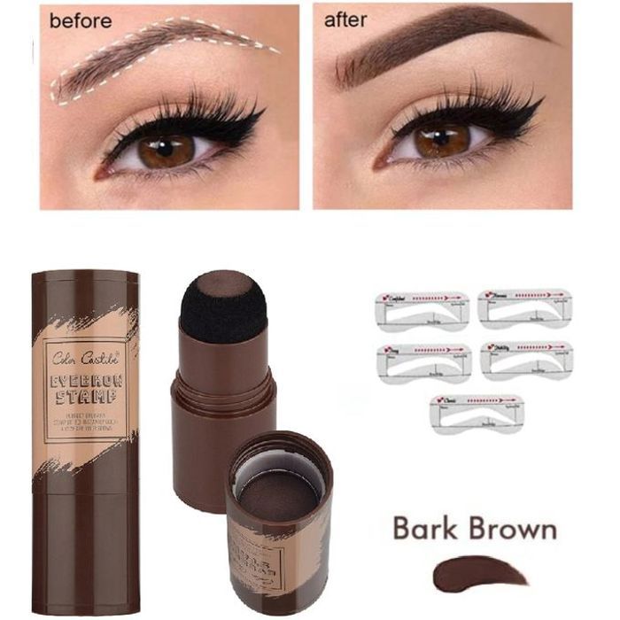 Kit de pochoir pour sourcils marron foncé