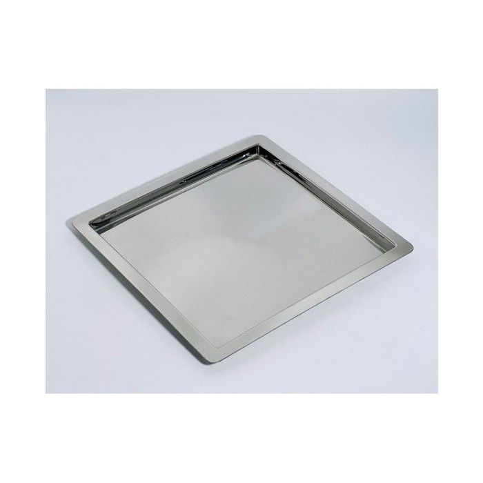 Plateau en Inox 18/10 Carre 28x28cm