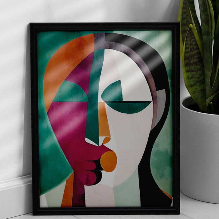 Tableau Décoratif - Luxe des Lignes - 60 x 90 cm - Multicolore - Design Contemporain
