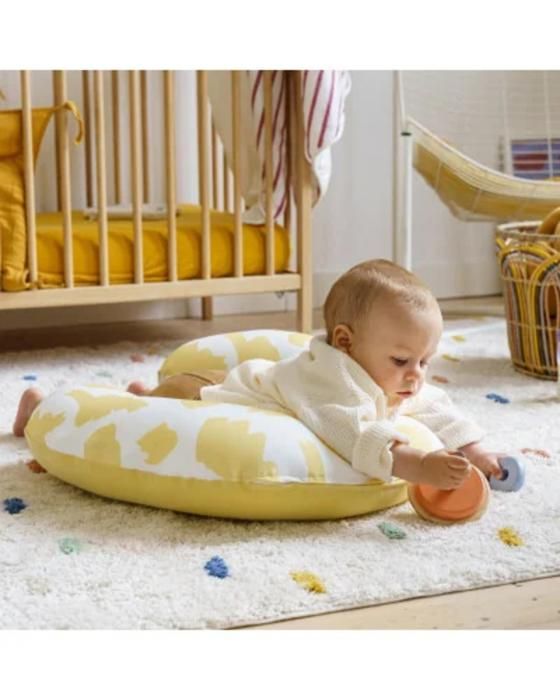 COUSSIN D'ALLAITEMENT ET MATERNITÉ SOFTY BRUSHES YELLOW