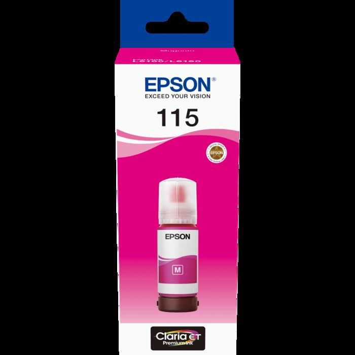 Bouteille d'encre 115 Magenta EcoTank d'origine (C13T07D34A)