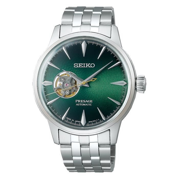 Montre - Seiko - Presage - Automatique - Acier inoxydable - Cadran vert