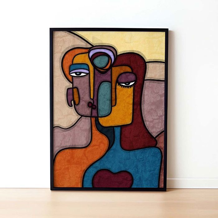 Tableau Décoratif - Éclat Sophistiqué - 60 x 90 cm - Multicolore - Design Contemporain