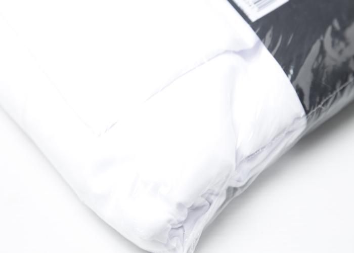 Parure de housse de couette - RICHBOND - Cotonnelle - 160x220 cm - Coton doux - Blanc
