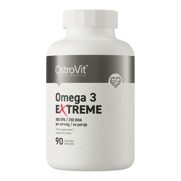 Omega 3 Extreme 90 Caps - 1000 mg d'Huile de Poisson, 500 mg EPA & 250 mg DHA
