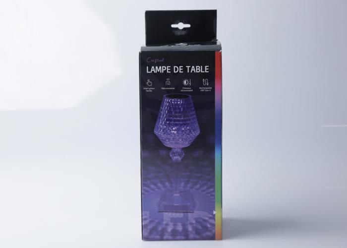 Lampe de table diamant 12x12x26.5 cm + télécommande YL-614