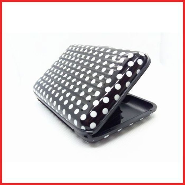 Porte Cartes et billets - Non spécifié - Aluminium - Argent - Mixte - Effet aluminium foncé