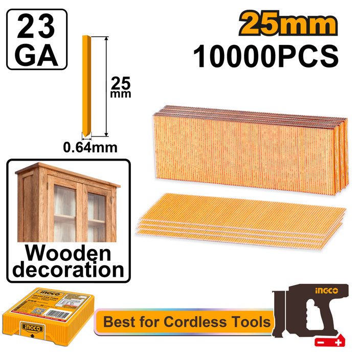 INGCO - 1000 Goupilles 25mm pour CBNLI3606