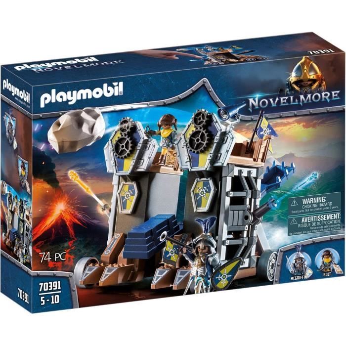 PLAYMOBIL - 70391 - Novelmore - Tour d'attaque mobile des chevaliers Novelmore