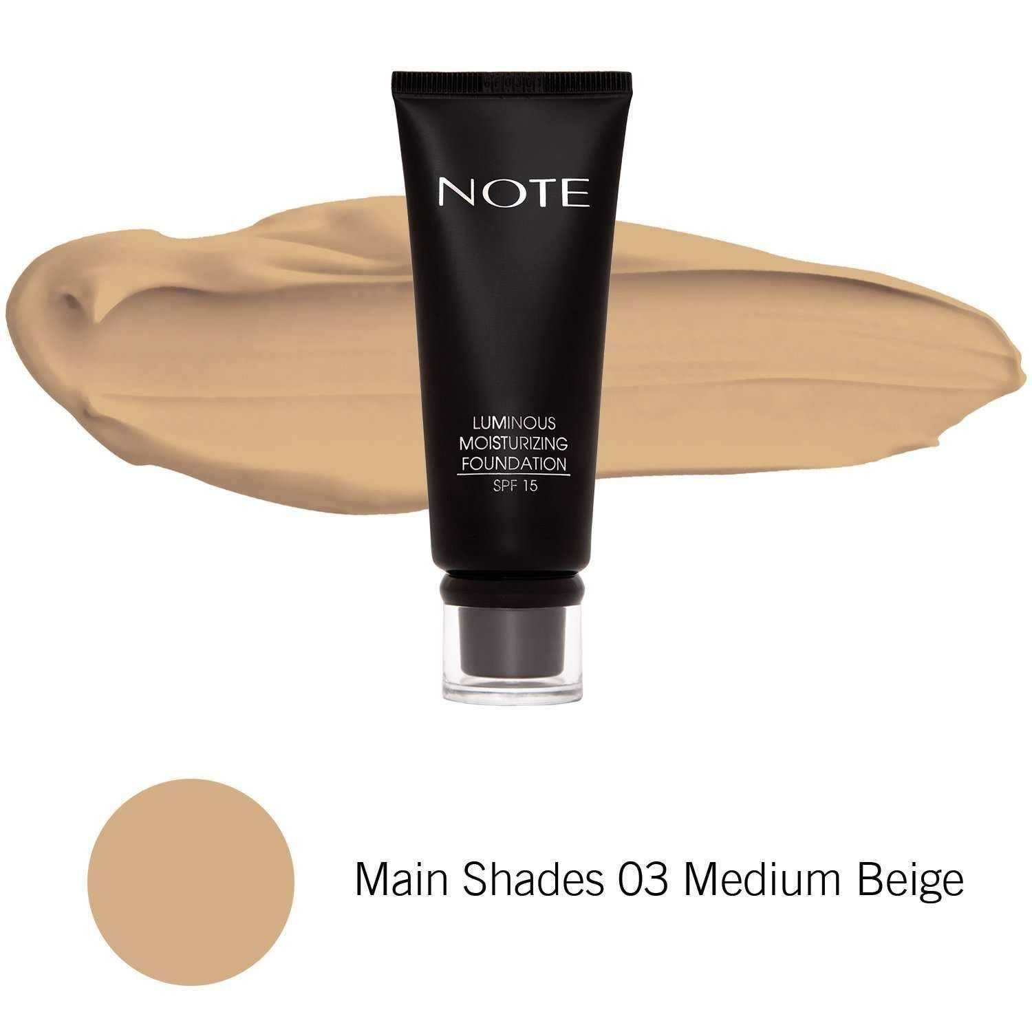 NOTE FOND DE TEINT HYDRATANT LUMINEUX 03 TUBE