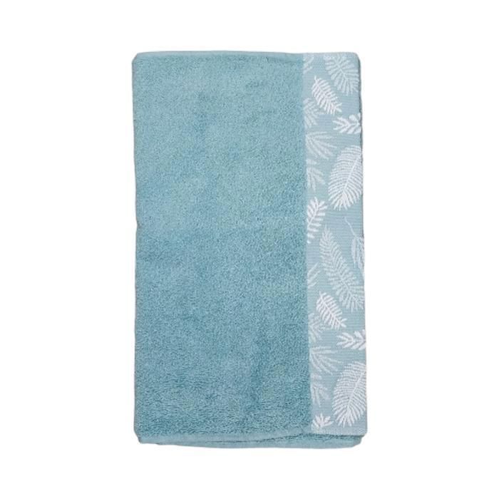 Serviette - GENERIC - FOUGERE - 40x70 cm - 500g - Jacquard - Bleu