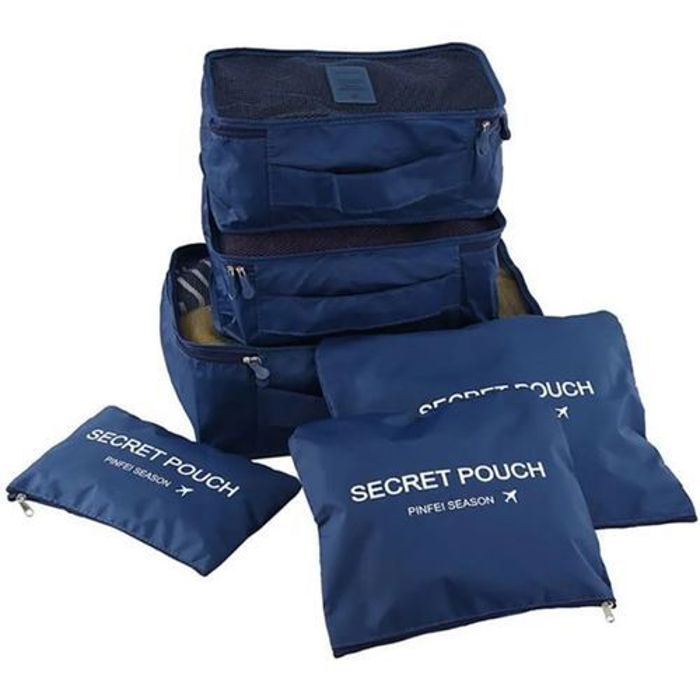 Organisateur de Voyage - GENERIC - Pack de 6 - Oxford 100% Premium - Optimise l'Espace - Mixte