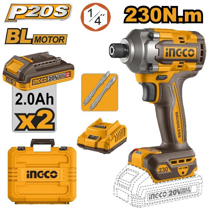INGCO - VISSEUSE A CHOC 20V 230N/M INGCO