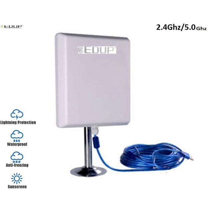 Partagez ce produit   Edup AC600 Adaptateur USB sans Fil Wifi Dual band extérieur signal Wifi2.4GHz/5.0Ghz