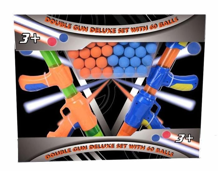 SET DE DEUX PISTOLETS AVEC 60 BALLES