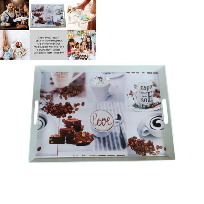 Plateau de Service Bistro Rectangulaire 39x28 cm – Élégance et Fonctionnalité