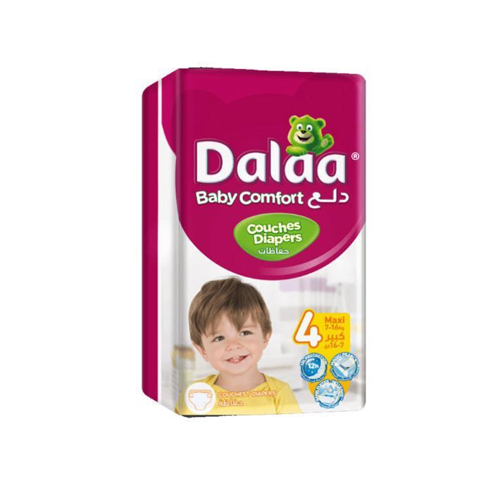 Dalaa Comfort JP Maxi 64 unités 7-16 kg + lingettes gratuites