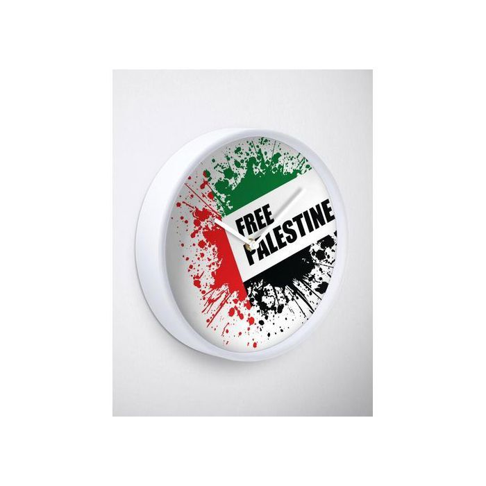 Free Palestine, Free Gaza, Palestine, Free Palestine Wall Clock Decoration For House & Rooms