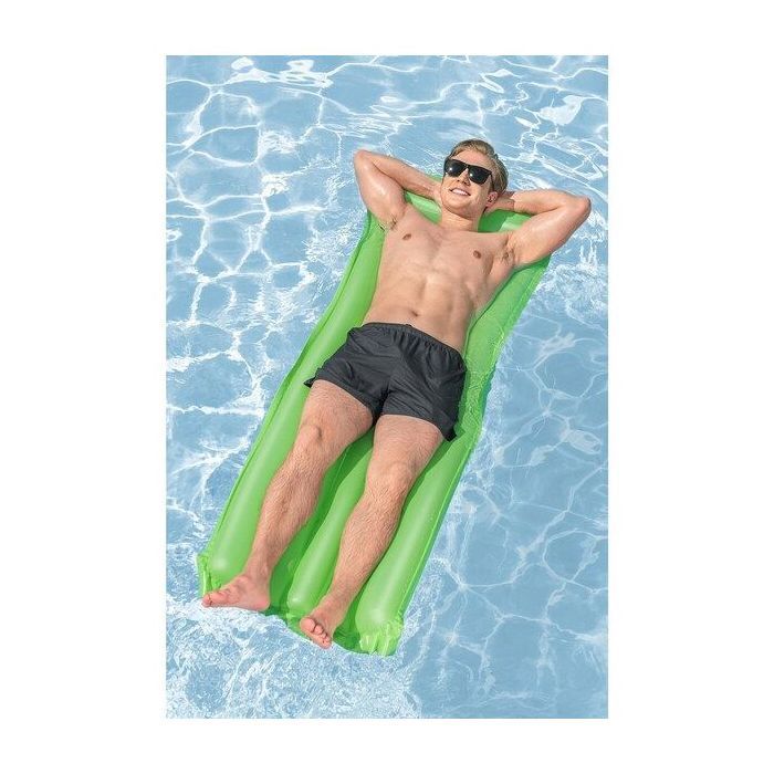 Matelas Gonflable - Bestway - 183x69 cm - Vert - PVC - Pour Plage ou Piscine