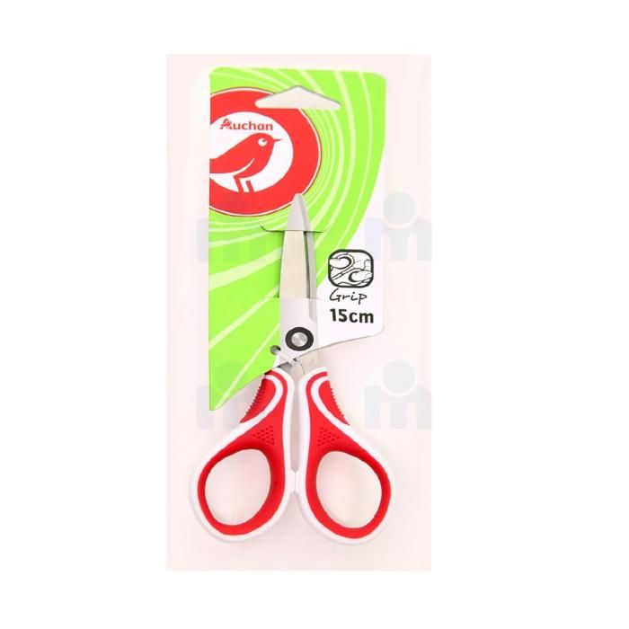 Ciseaux bi-matière - AUCHAN - 15cm - Enfant - Mixte - 1 pièce