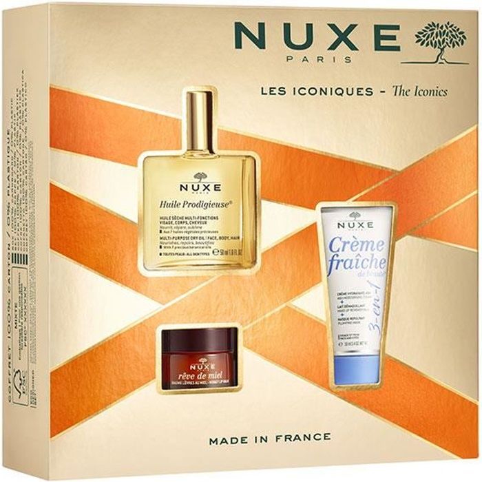 Coffret Huile Prodigieuse - Nuxe - 2023 - 50ml - 7 huiles précieuses - Soin visage, corps, cheveux