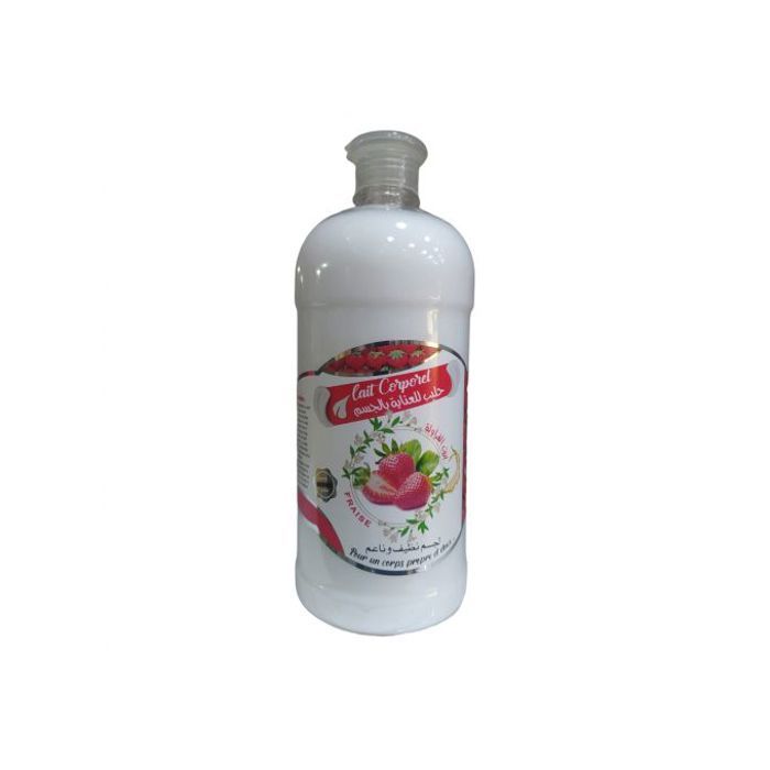 Al assille Lait Corporel fraise 100 % Bio 1LITRE