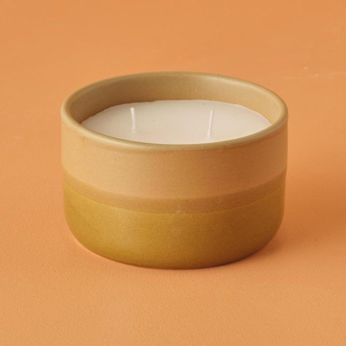 Bougie parfumée au lait d'avocat jaune (12x12x7 cm)