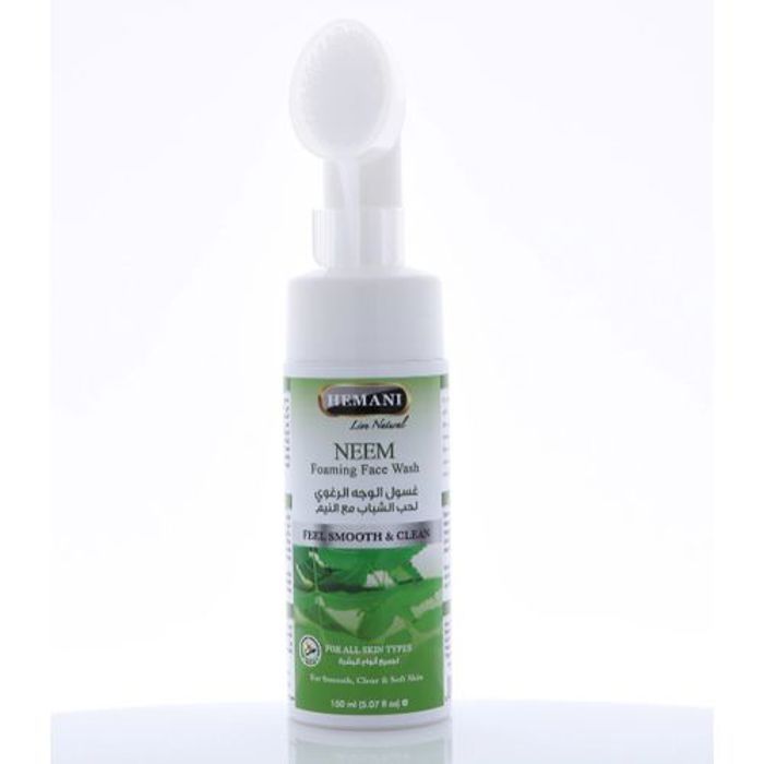 Hemani Mousse nettoyante & démaquillante Au Neem Avec Brosse.