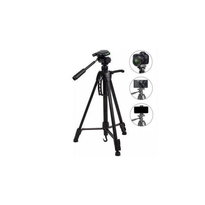 Trépied Professionnel en Aluminium - Pour Appareils Photo et Téléphones (Compatible avec Support de Téléphone, Sac de Transport)