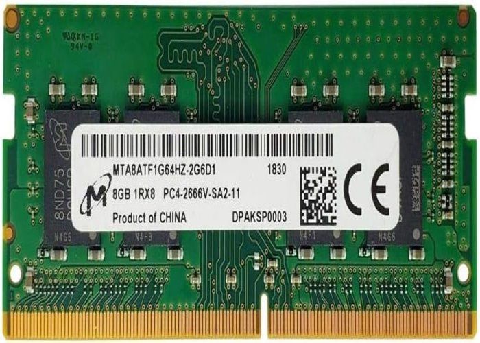 BARRETTE MÉMOIRE RAM DDR4 PC4 - 2666V - 8 GO 2666 MHz pc portable