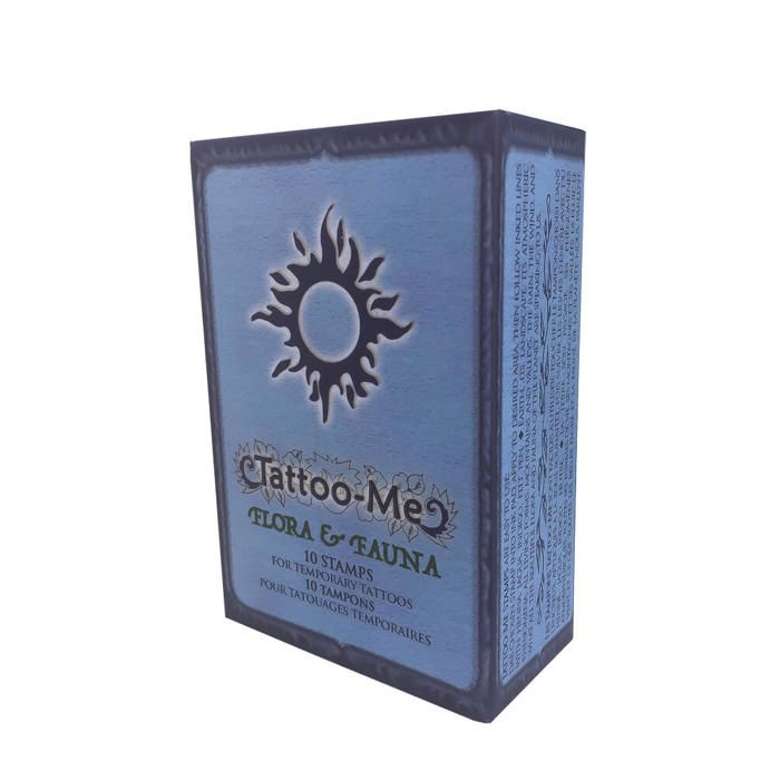 Tampons Tatouage - Tattoo-Me - Faune Flore M - Motifs Naturels - Application Facile - Designs Temporaires