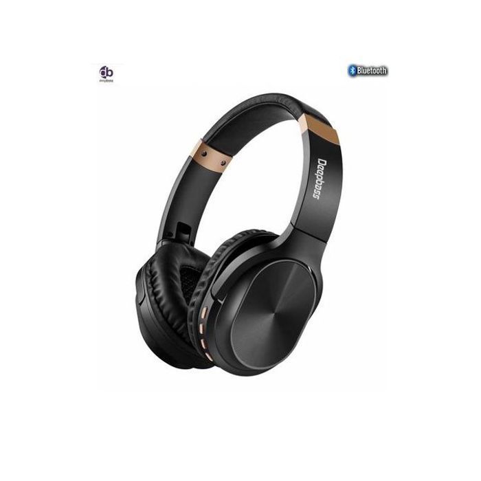 Deep Bass ecouteurs casque Bluetooth V5.0+EDR sans fil R2 Stereo HandsFree Music-TSuppor TF Card-FM-Audio input
