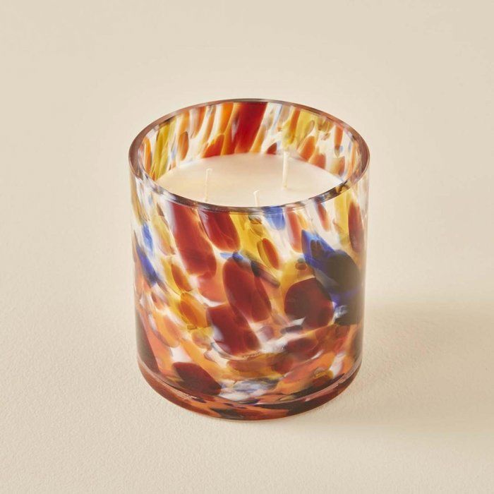 Bougie parfumée - BELLA MAISON - Murano marron - 10x10 cm - 3 mèches - 22-24 heures de combustion