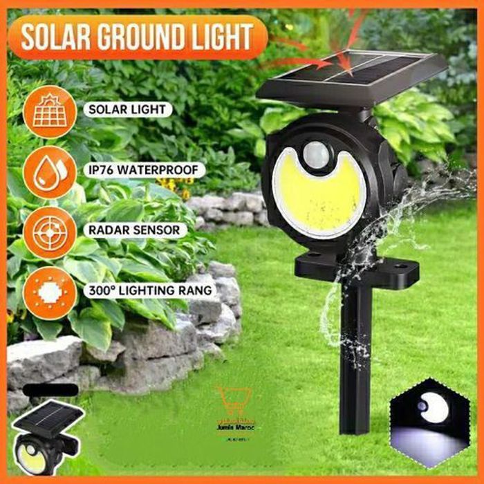 Lampe solaire Applique murale avec capteur de mouvement imperméable