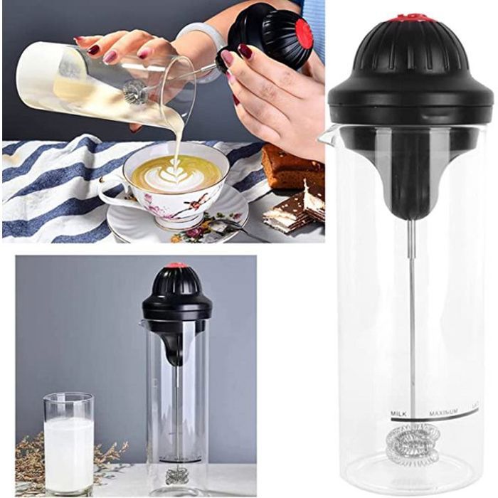 Mousseur à lait électrique sans fil 450ml haute stabilité