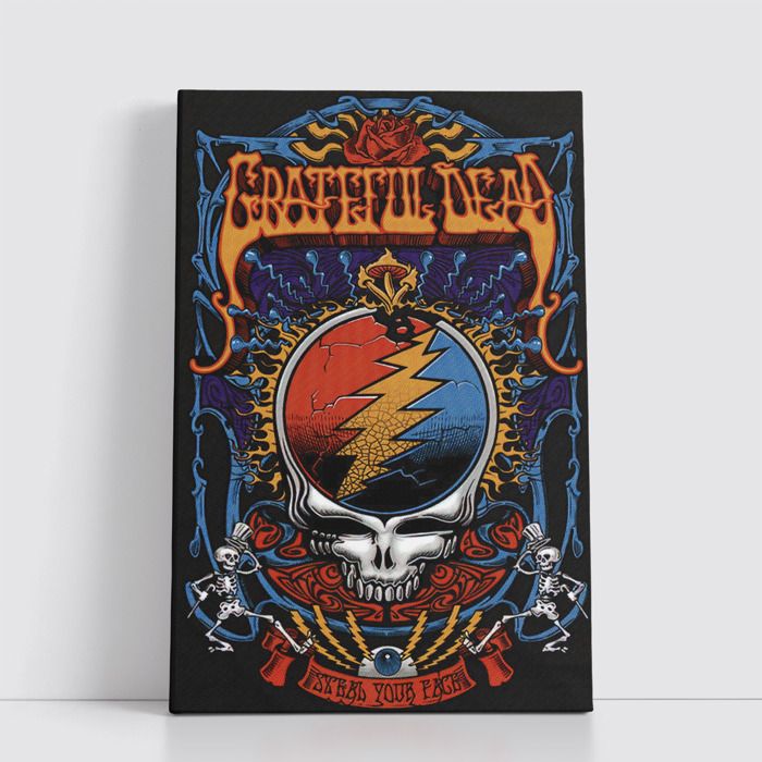 Tableau Rock sur Toile – Affiche Murale 25x40 cm Groupes de Rock Légendaires et Modernes 131