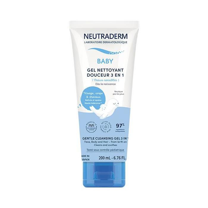Neutraderm Baby Gel Nettoyant Douceur 3 en 1 200ml