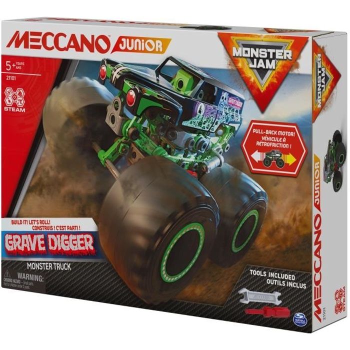 MECCANO - Véhicule Monster Truck Géant A Retrofriction