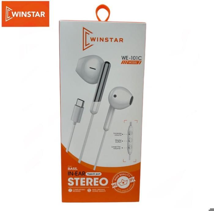les ecouteurs WINSTAR TYPE C  MODEL WE-101C