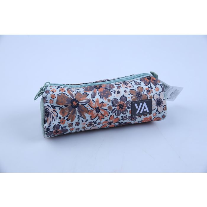 TROUSSE TRIANGULAIRE 1 ZIP MOTIF FLEUR AUCHAN
