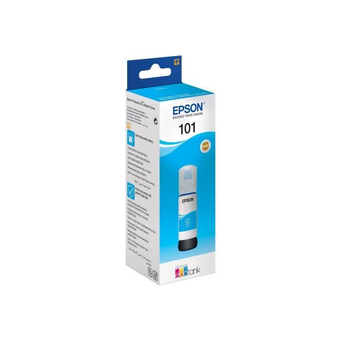 Bouteille d'Encre Usagée Epson EcoTank 101 - Cyan - Jet d'encre - 6000 Pages