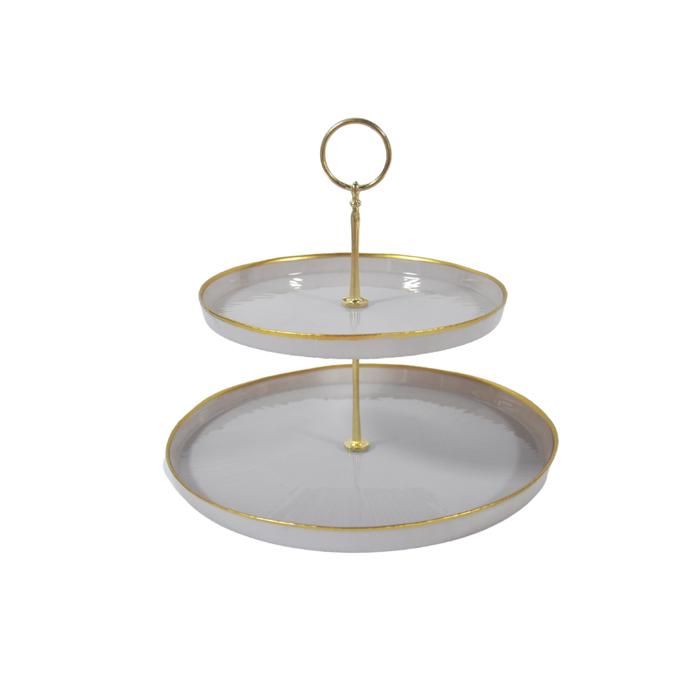 REXY SERVITEUR GATEAU 2 NIVEAU 21-28 CM ROSE