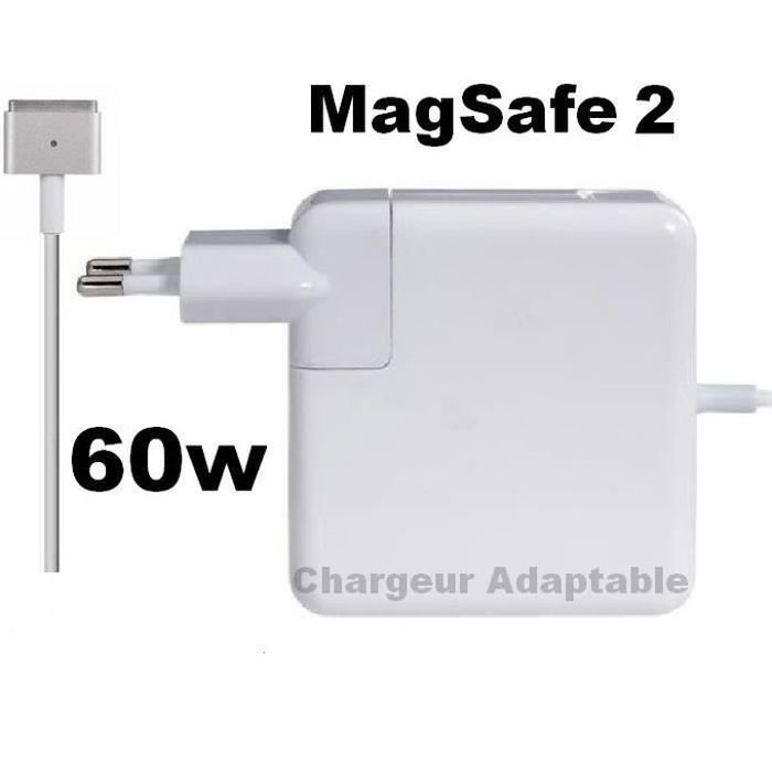 Chargeur adaptateur secteur compatible MacBook Pro Retina 60W