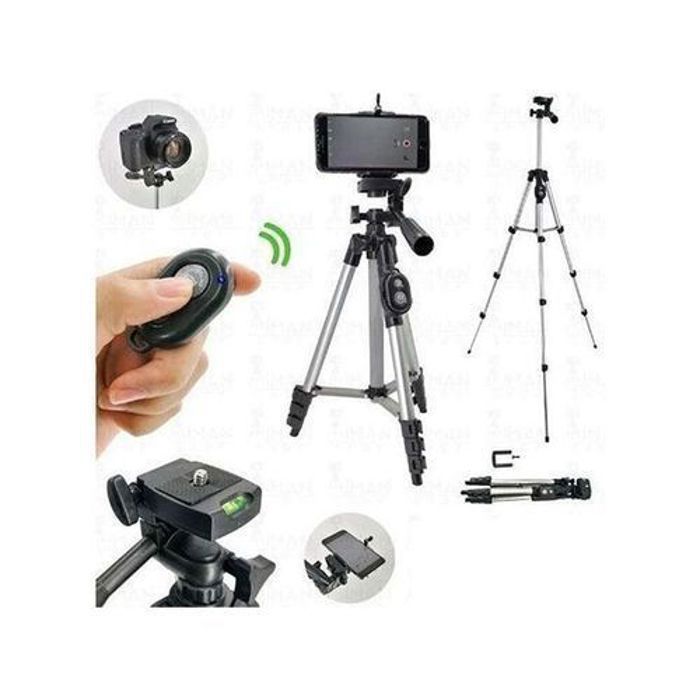 Support Tripod 3110 pour camera et telephone en aluminium