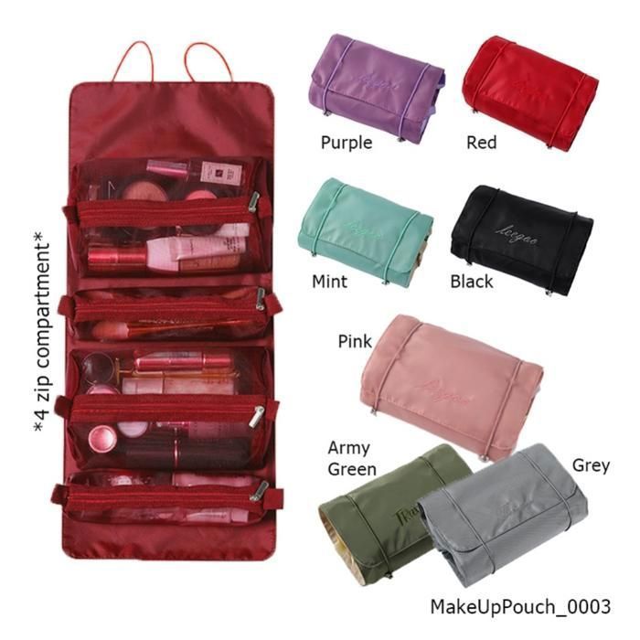 Sac à maquillage de voyage 4 en 1 imperméable femme (Couleur aléatoire)