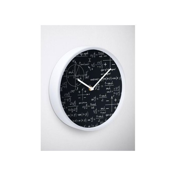 Horloge Murale - Art House - Math Maths - Noir - Silencieuse - Design Contemporain